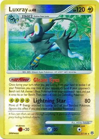 Diamond & Pearl Luxray #7/130 reverse holo